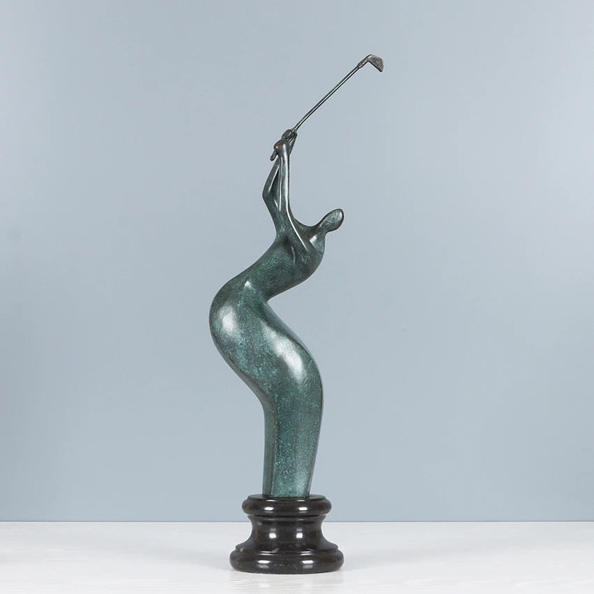 Abstract Art Golf Figurine