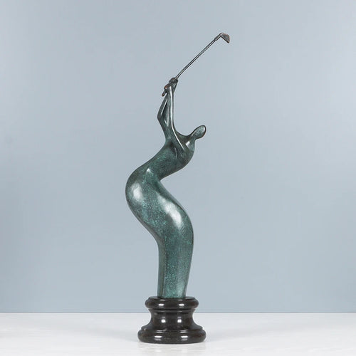 Abstract Art Golf Figurine