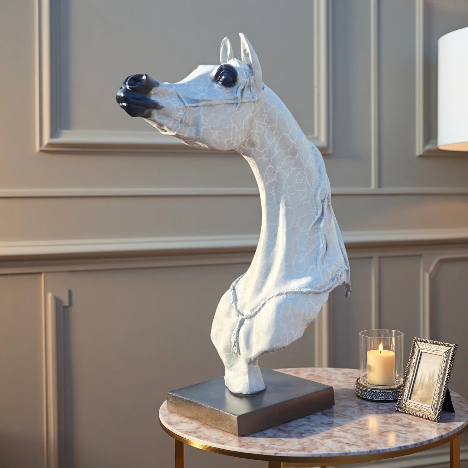 Arabian Horse Head Sculpture