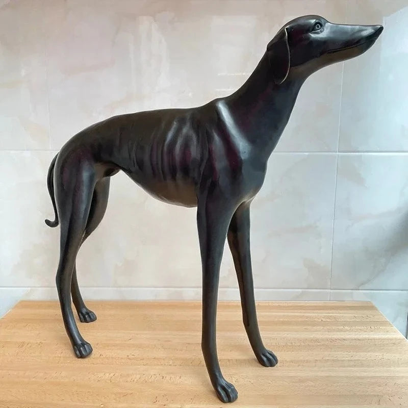 Black Dog Statue