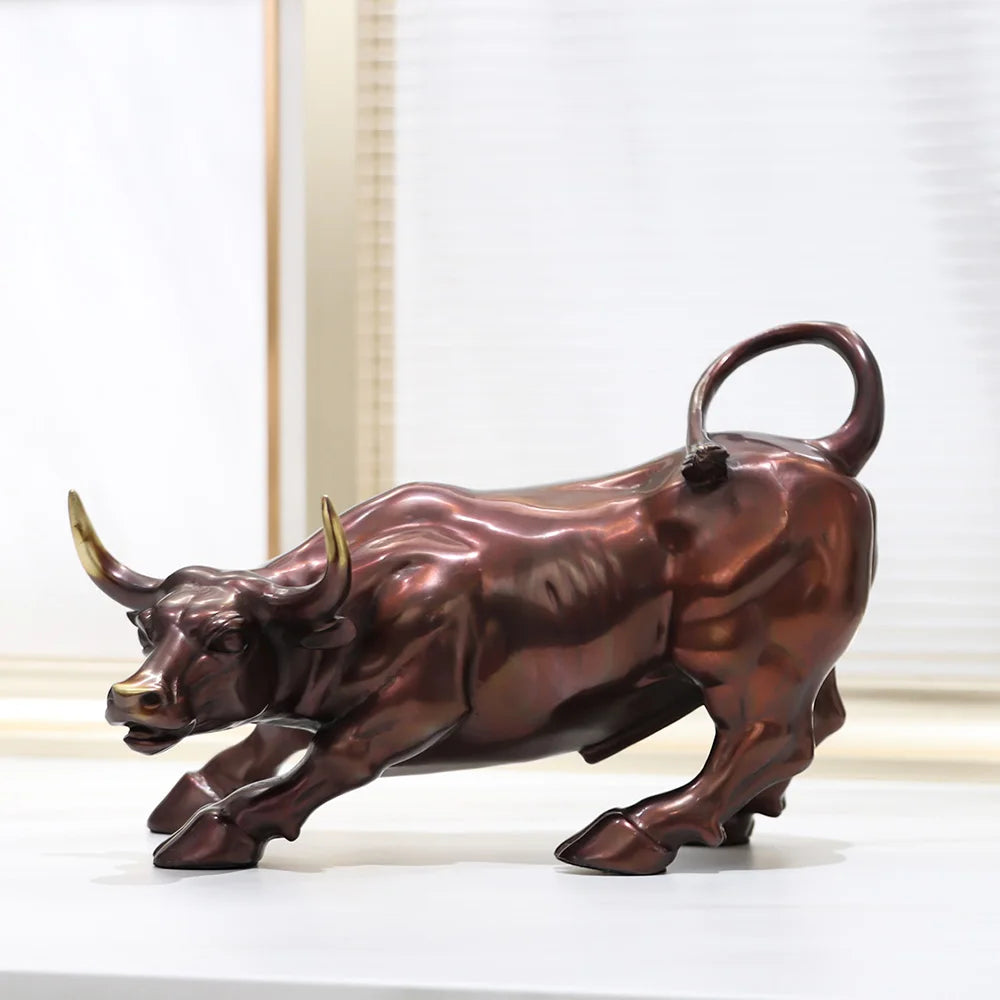 Brass Bull Sculpture