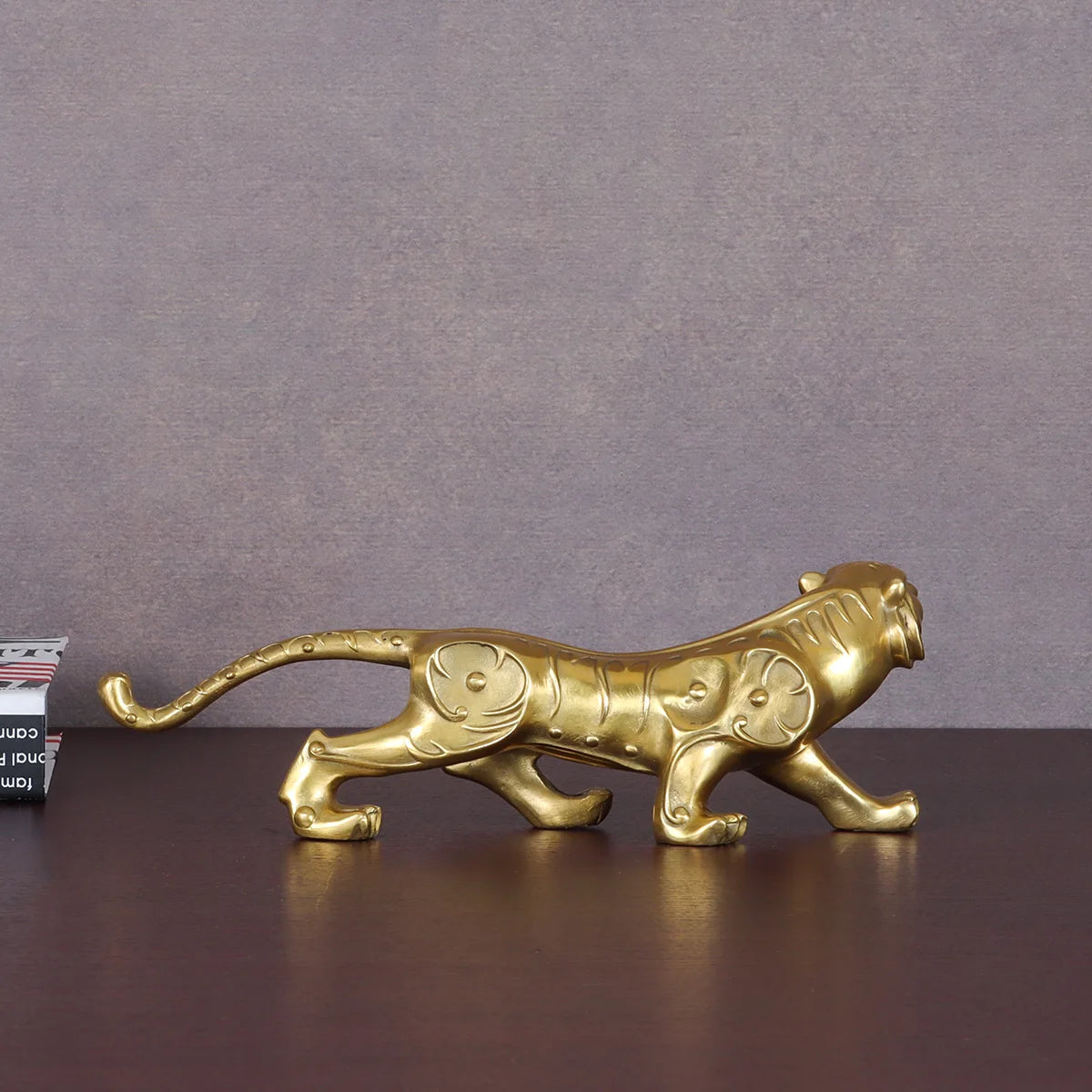 Brass Tiger Statue Figurine