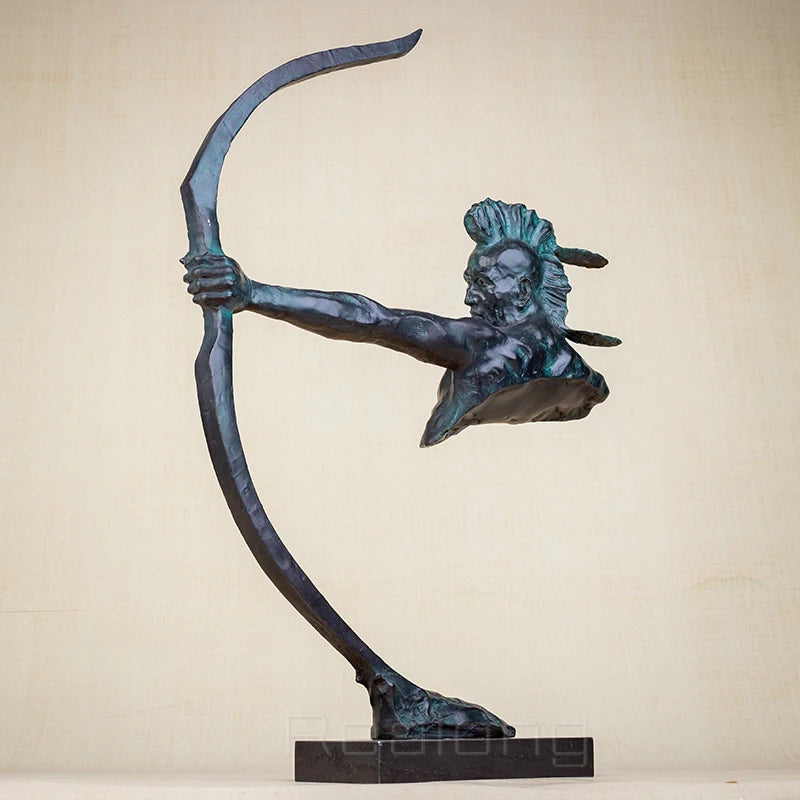 Bronze Archer Statue