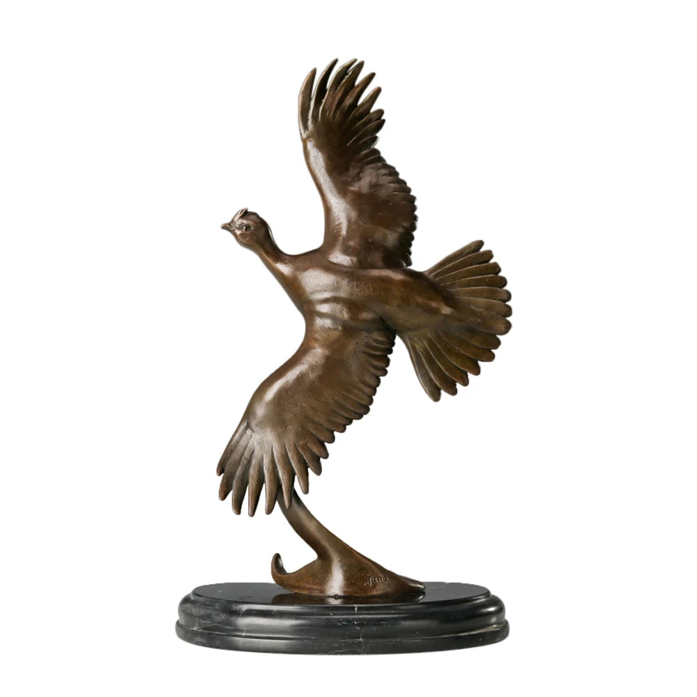 Bronze Bird Sculpture