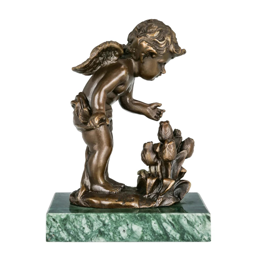 Bronze Cherub Sculpture