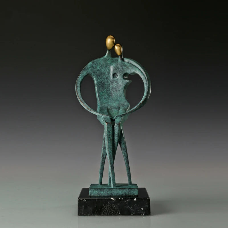Bronze Couple Sculpture