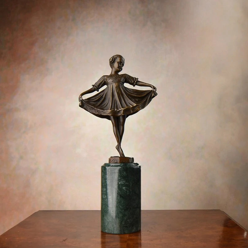 Bronze Dancing Girl Statue