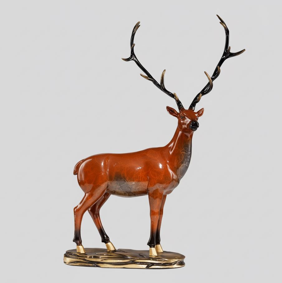 Bronze Deer Sculpture For Sale