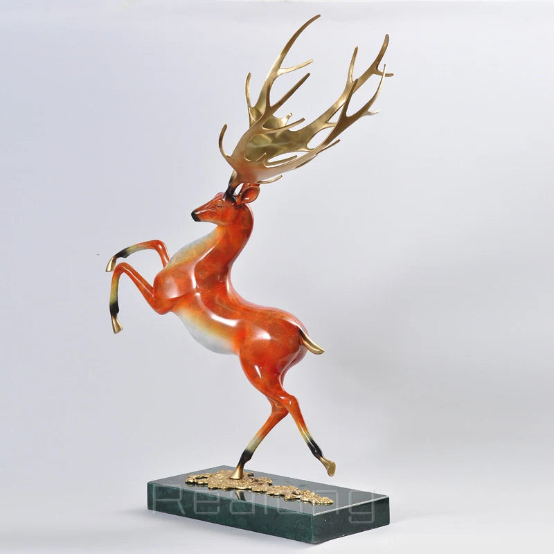 Bronze Deer Statue