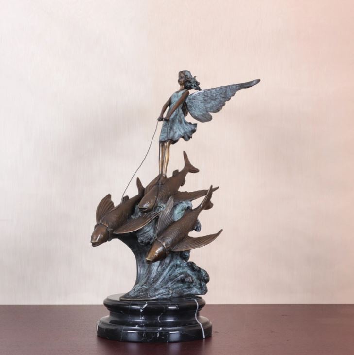 Bronze Fairy Statue