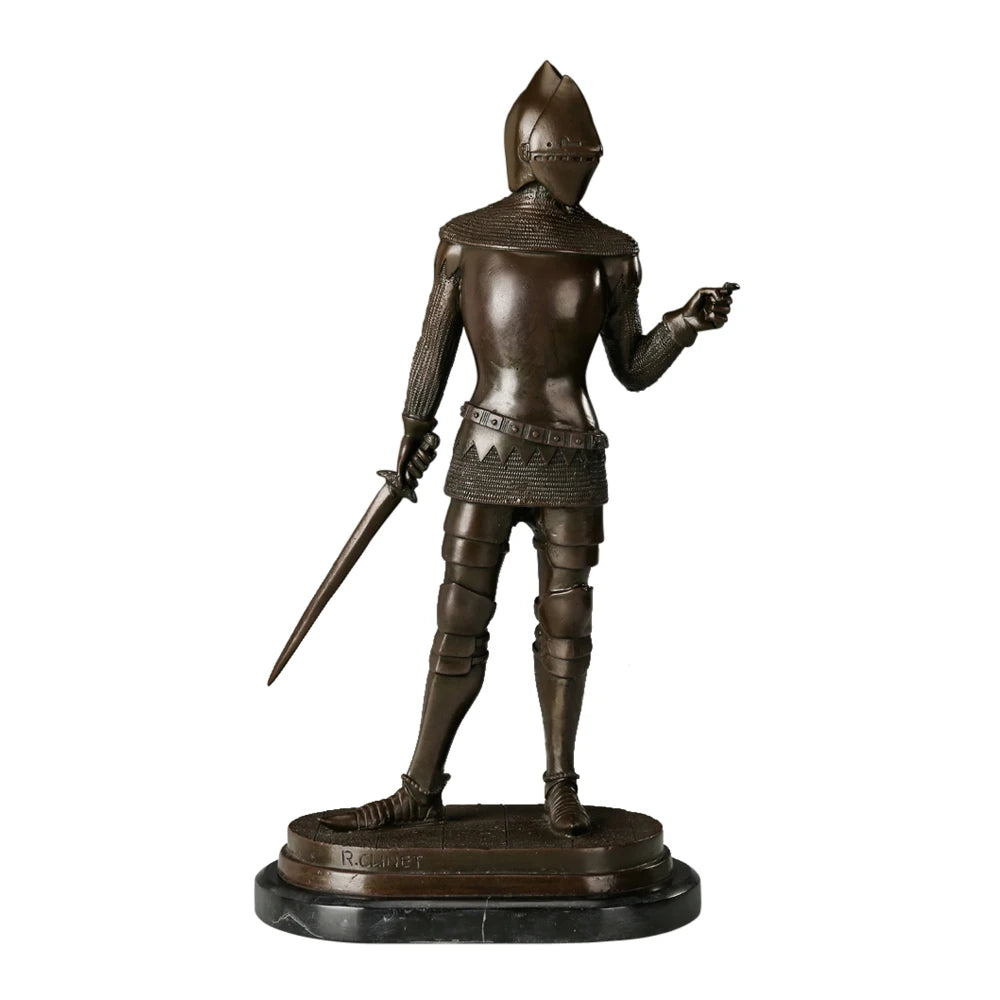 Bronze Knight Sculpture