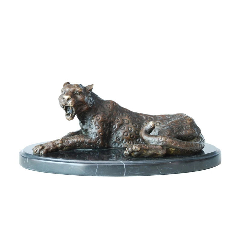 Bronze Leopard Statue