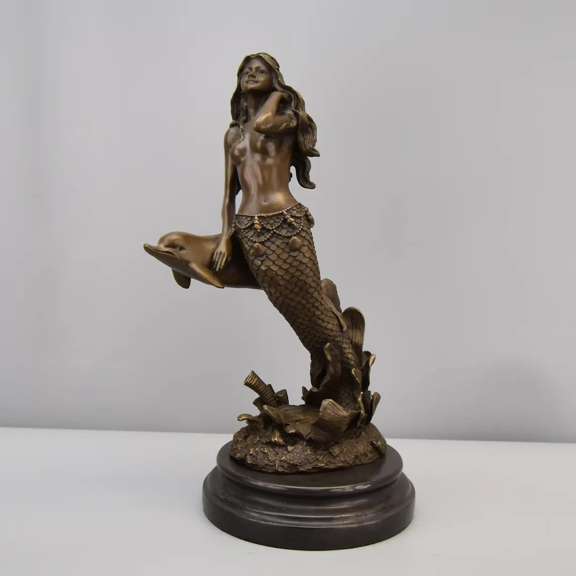 Bronze Mermaid Statue For Sale