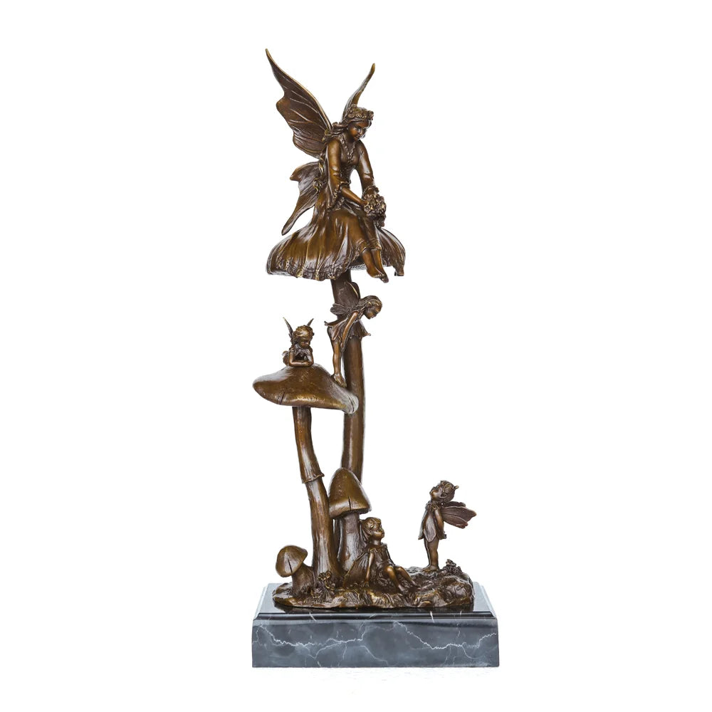 Bronze Mushroom Sculpture