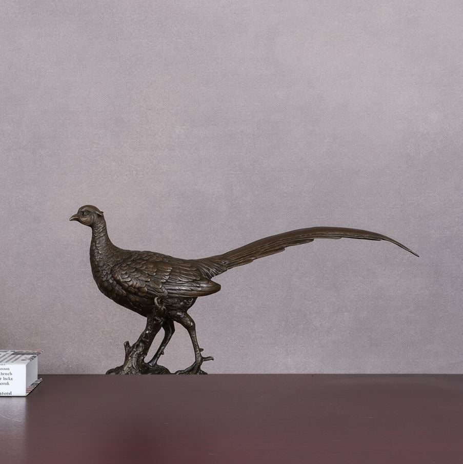 Bronze Pheasant Sculpture