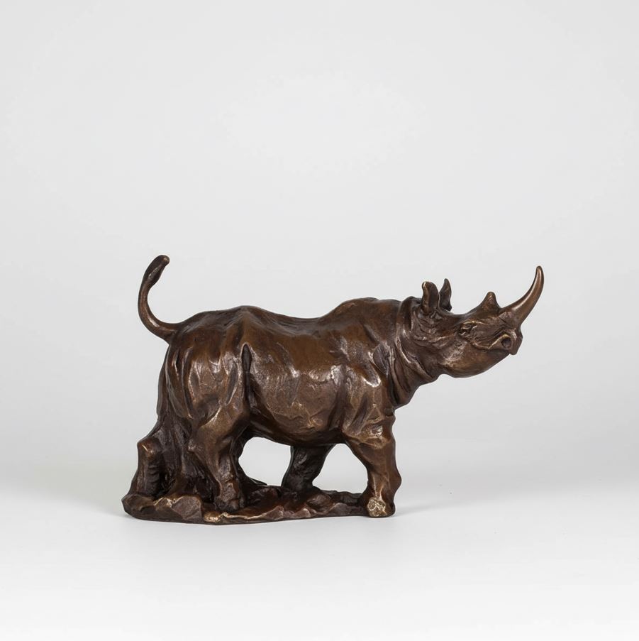 Bronze Rhinoceros Sculpture