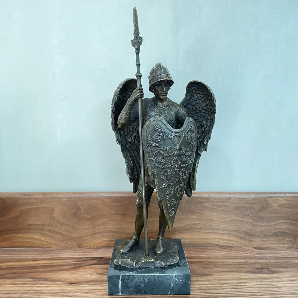 Bronze Roman Soldier Sculpture