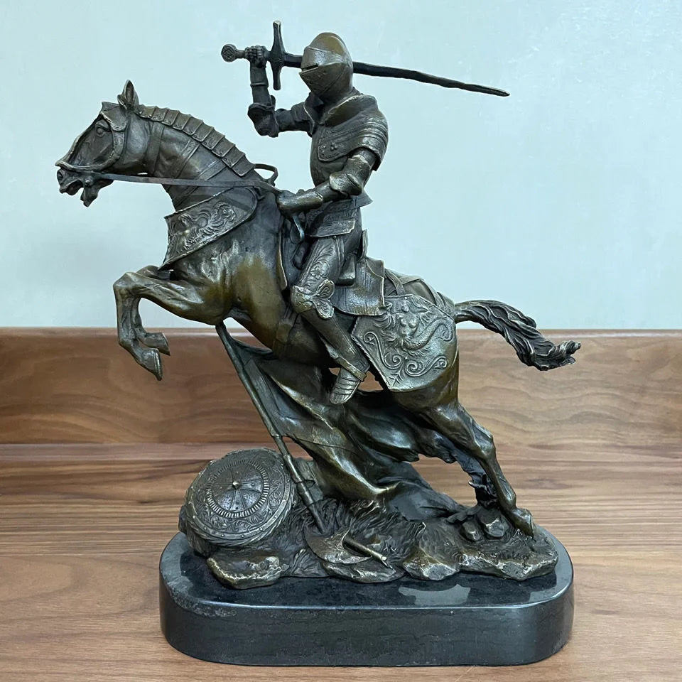 Bronze knight Statue