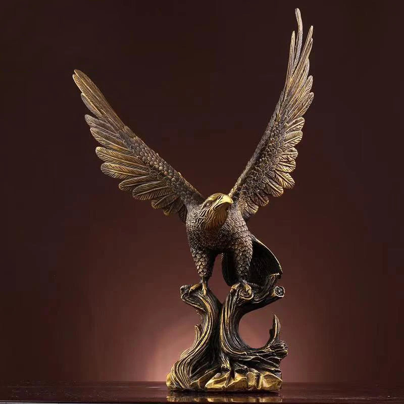 Large Bronze Eagle Statue