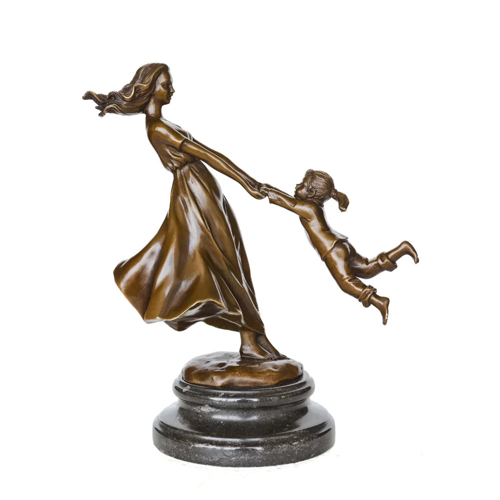 Mother And Child Bronze Sculpture