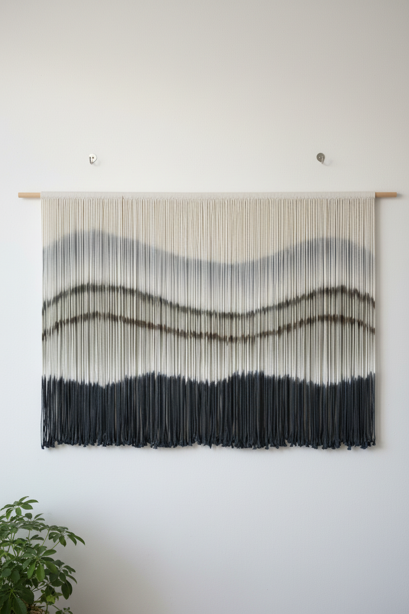 Mountain Macrame Wall Hanging