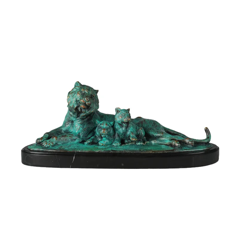 Small Bronze Lion Statue