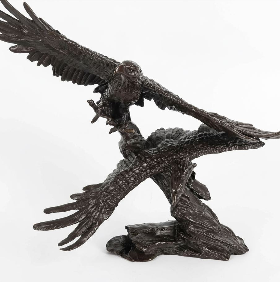 Solid Bronze Eagle Statue