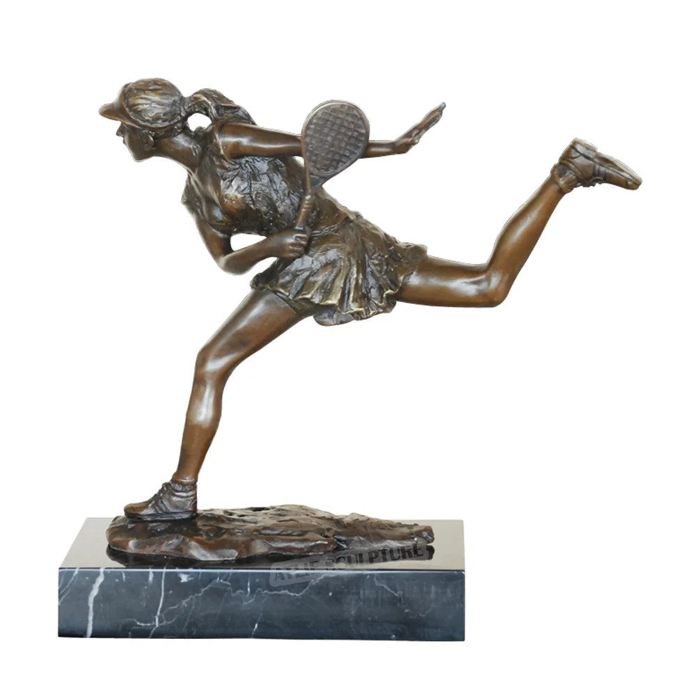 Tennis Girl Statue