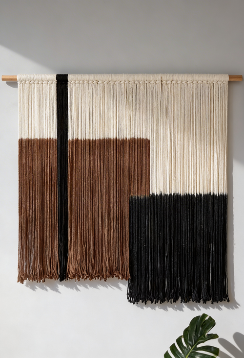 Abstract Macrame Wall Hanging