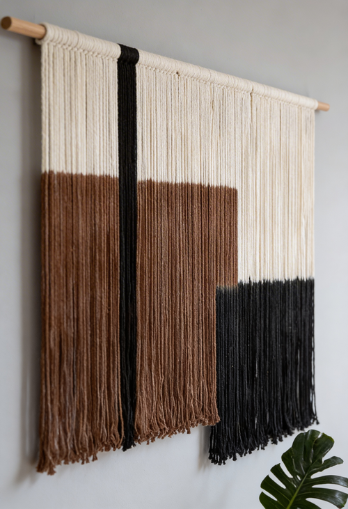 Abstract Macrame Wall Hanging