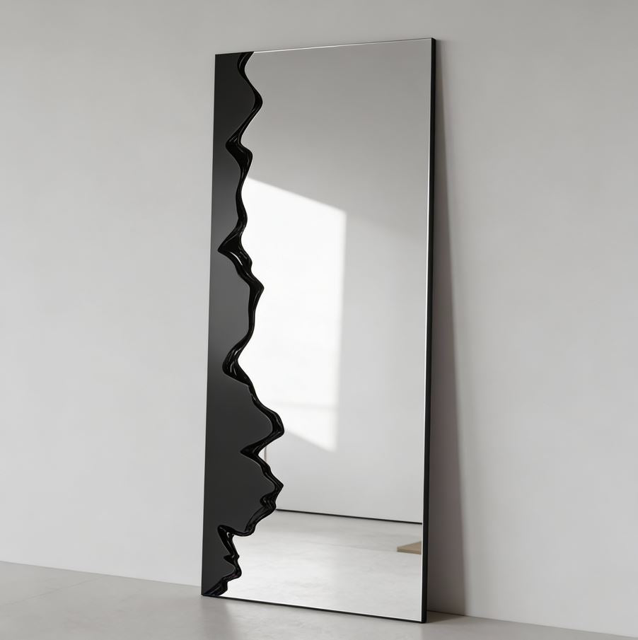 Black Framed Mirror Bedroom