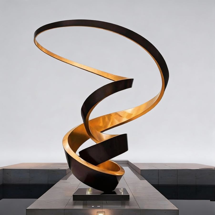 Black Ribbon Sculpture