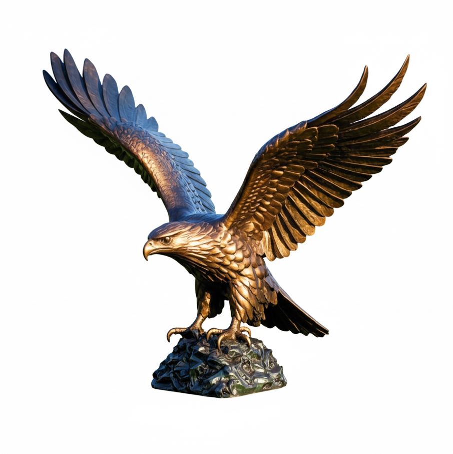 Bronze Eagle Statue For Sale