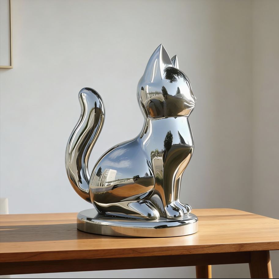 Cat Metal Art Garden