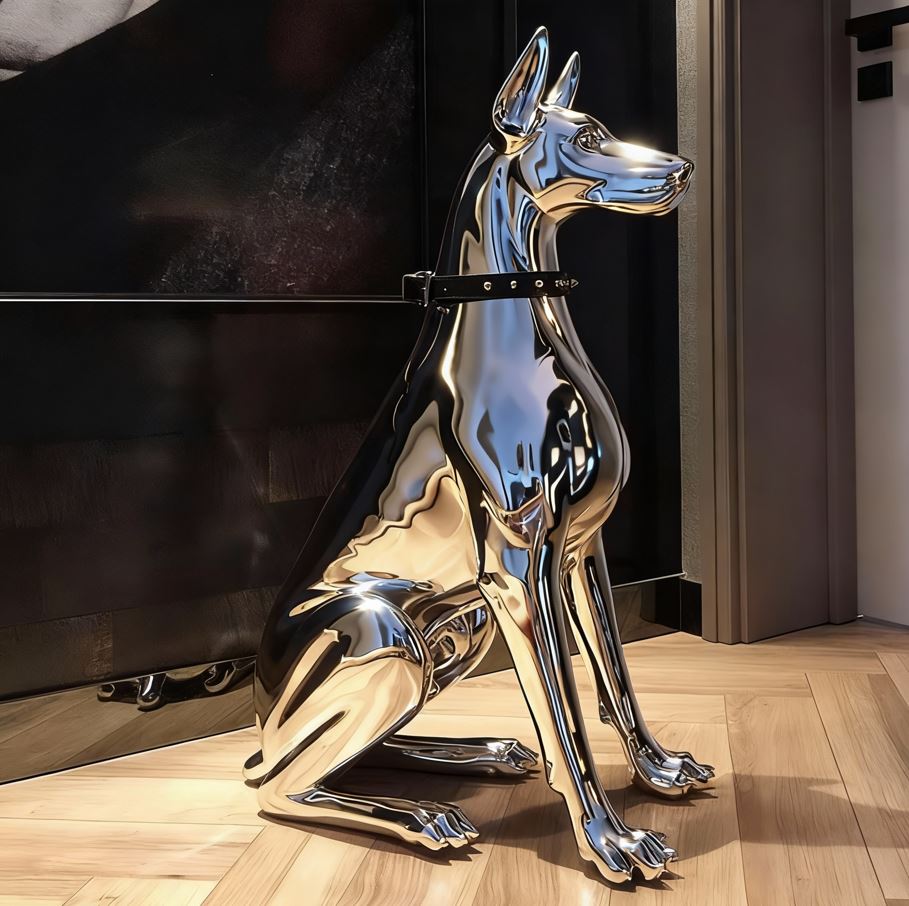 Doberman Statue