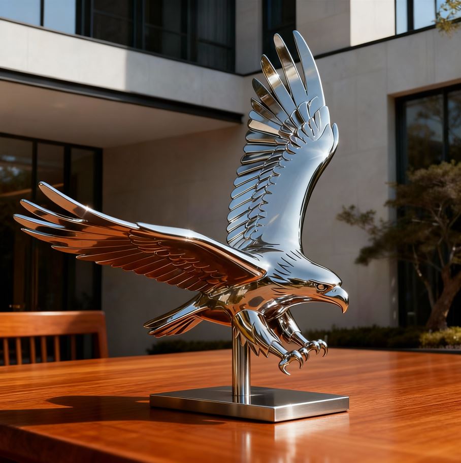 Eagle Statue Steel