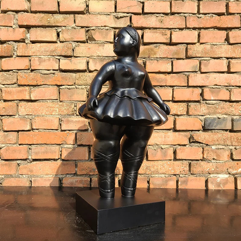 Fat Lady Bronze Statue
