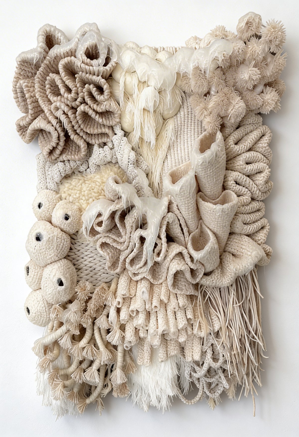 Organic Coral Wall Hanging
