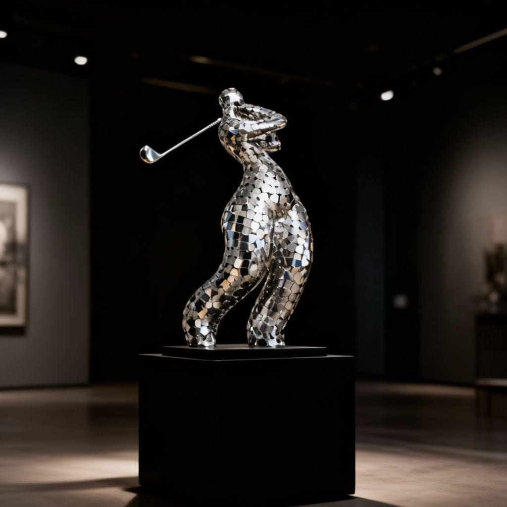 Golf Player Sculpture