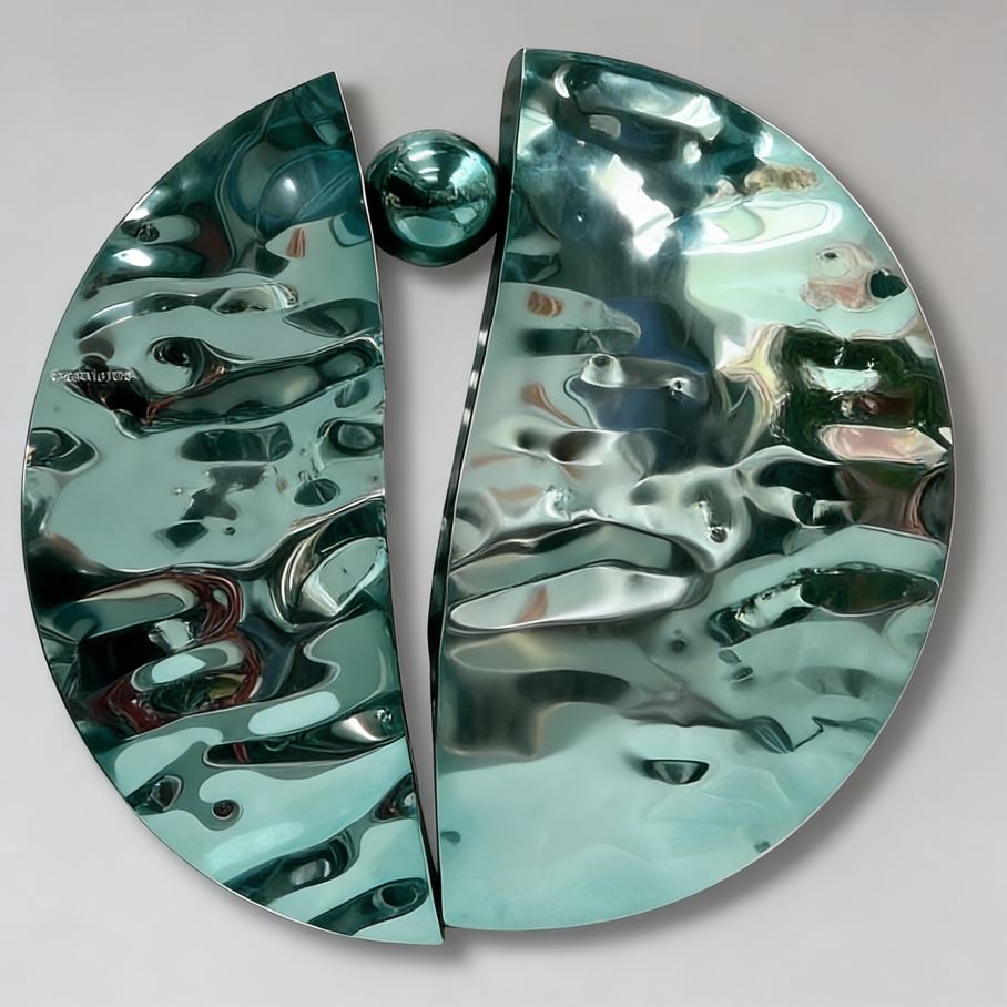 Green Metal Wall Art Sculpture