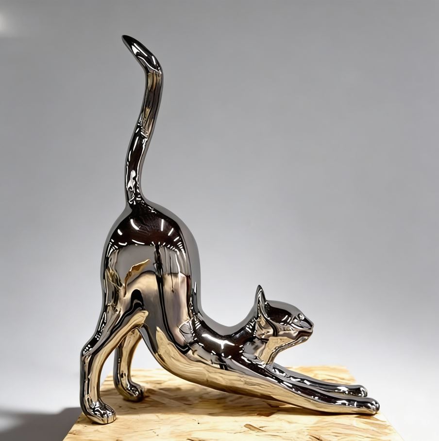Large Metal Cat Sculpture