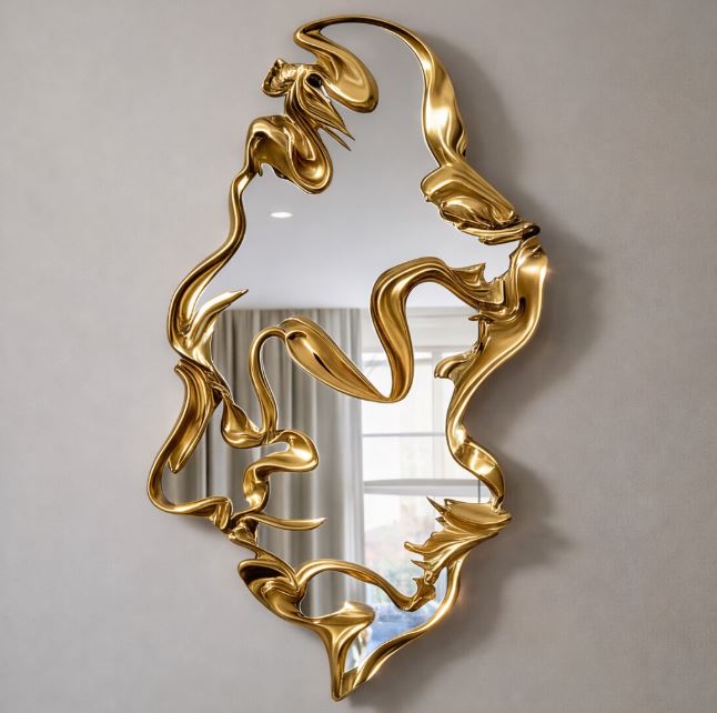 Luxury Gold Mirror For Living Room