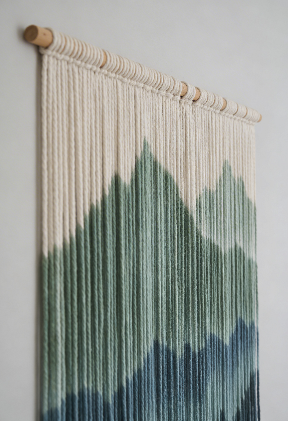 Macrame Wall Hanging With Mountains