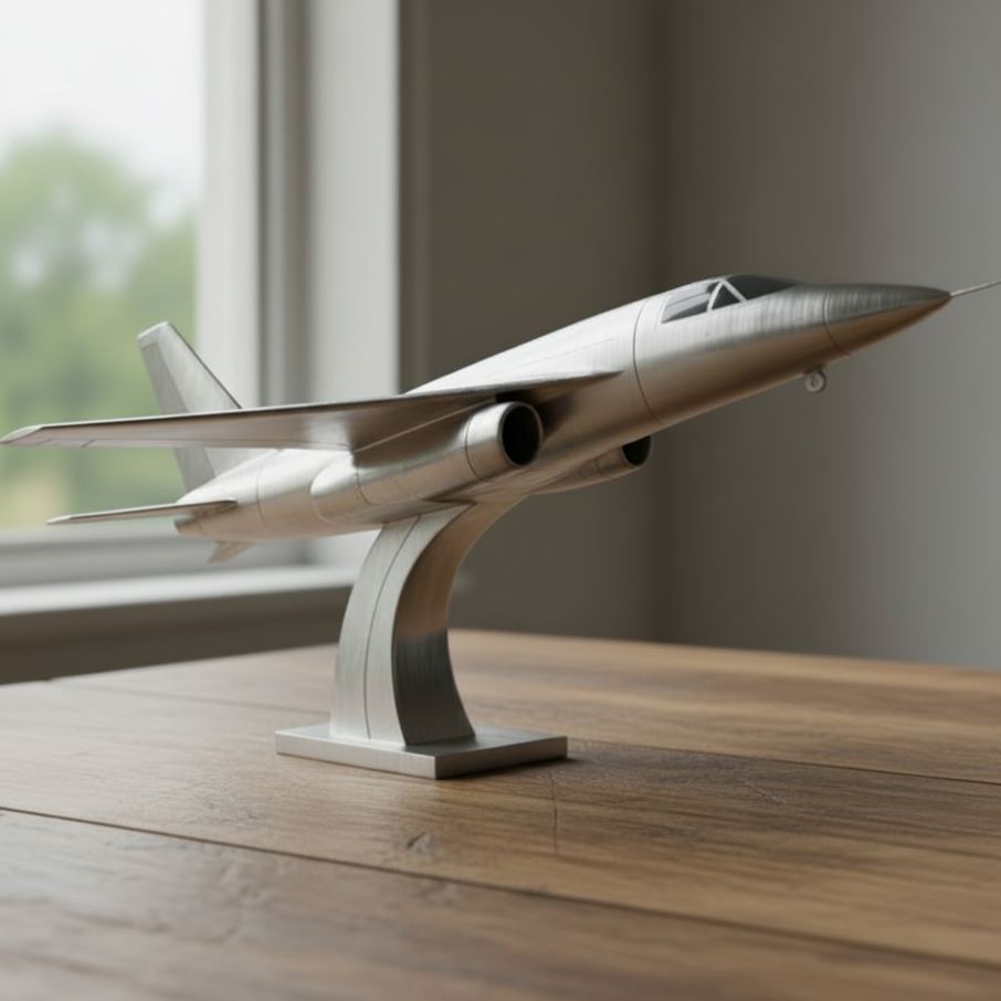 Metal Airplane Statue