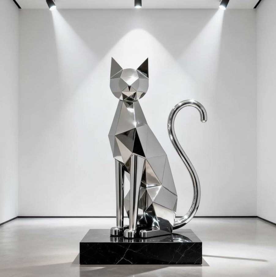Metal Cat Art