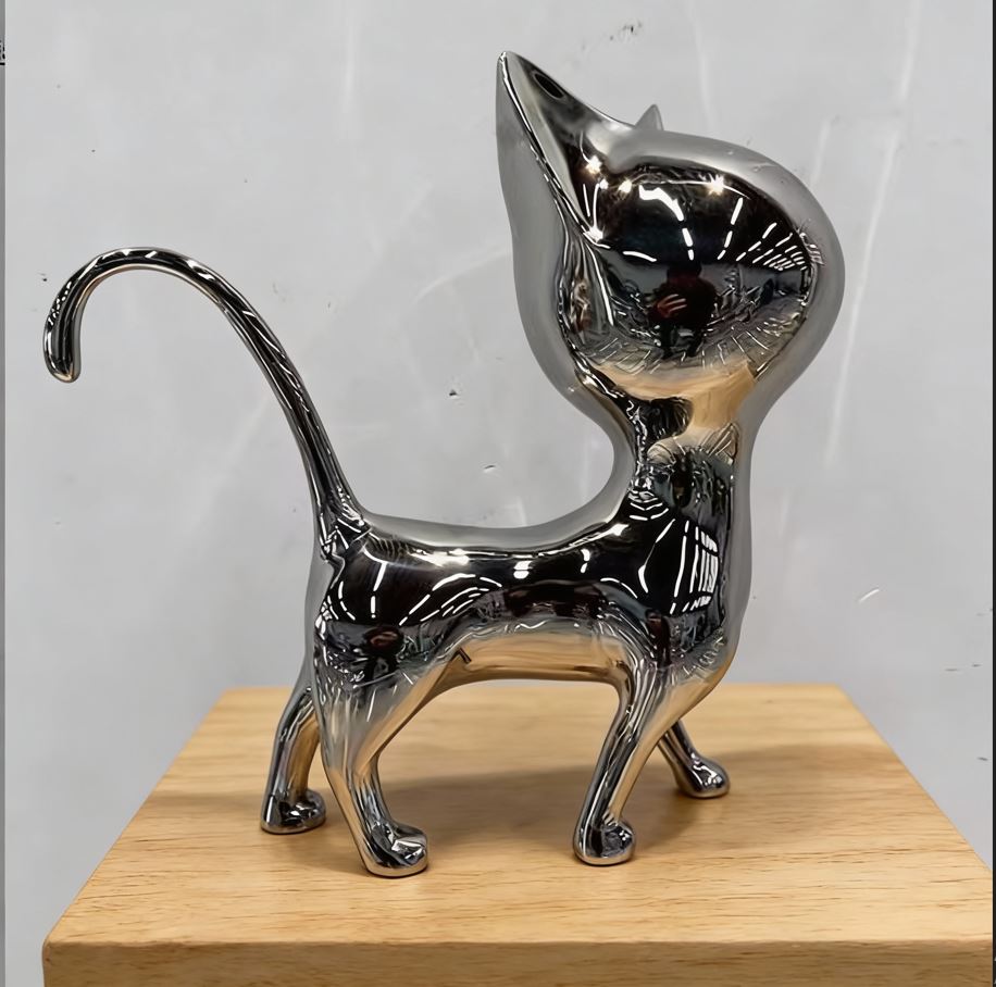 Metal Cat Sculpture For Sale
