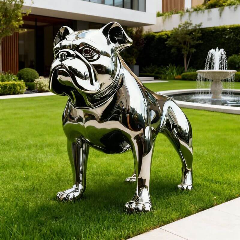 Metal Dog Sculpture Outdoor