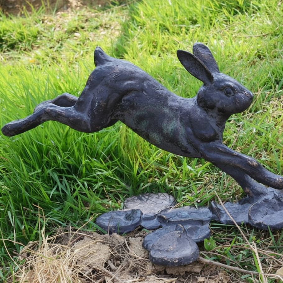 Metal Hare Sculpture For Garden
