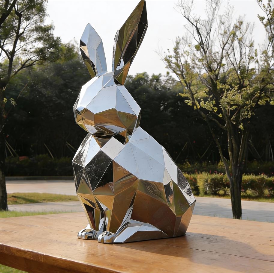 Metal Rabbit Figurine