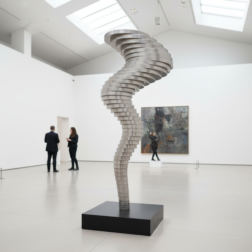 Metal Tornado Sculpture